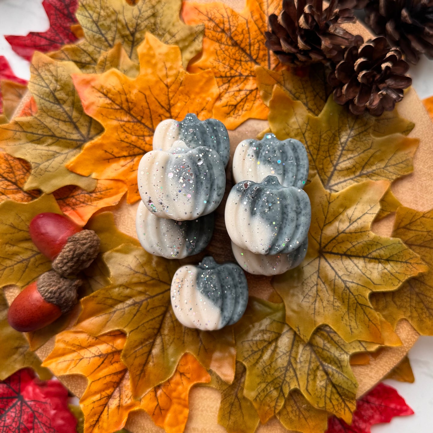 Autumn Leaves Pumpkin Shape Bag