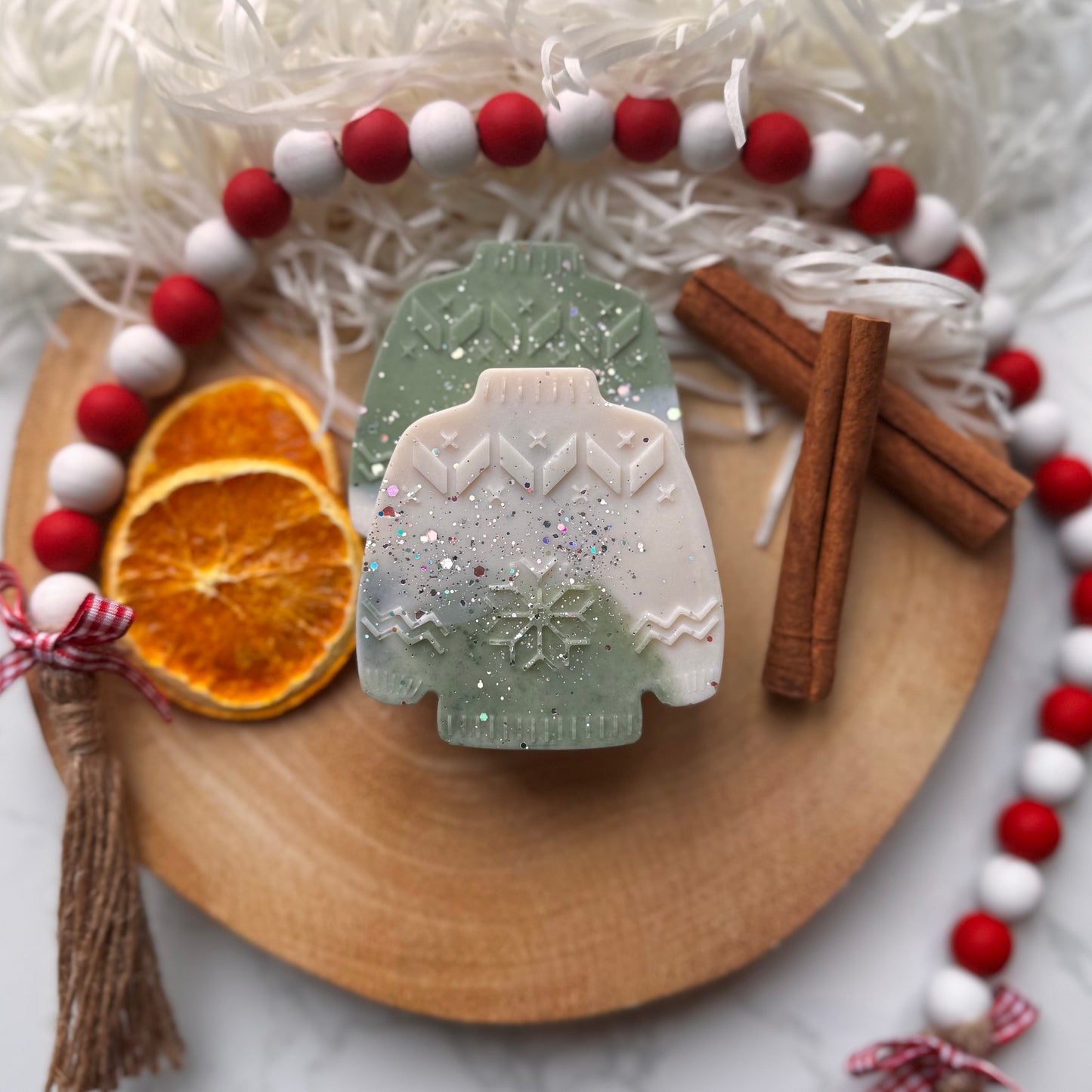 Pistachio & Marzipan Cream Christmas Jumper