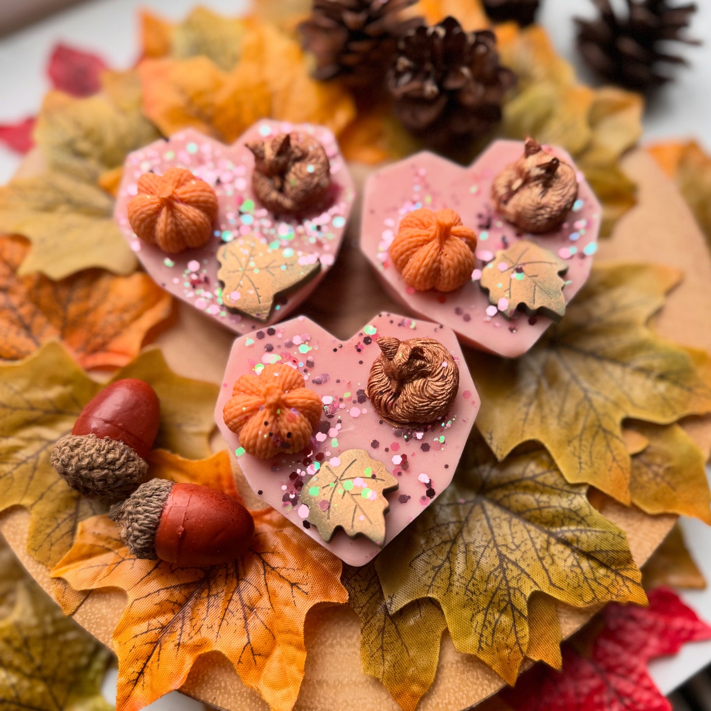 Pumpkin Pecan Waffles Heart Melt