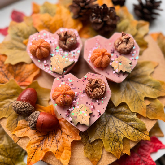 Pumpkin Pecan Waffles Heart Melt
