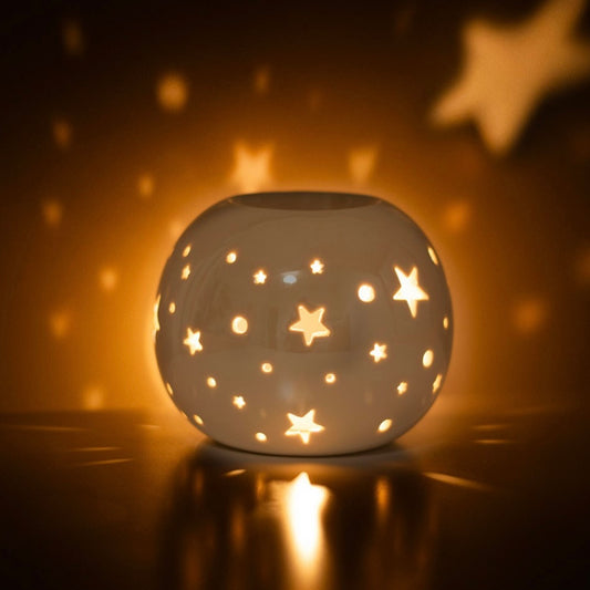 Iridescent White Star Burner