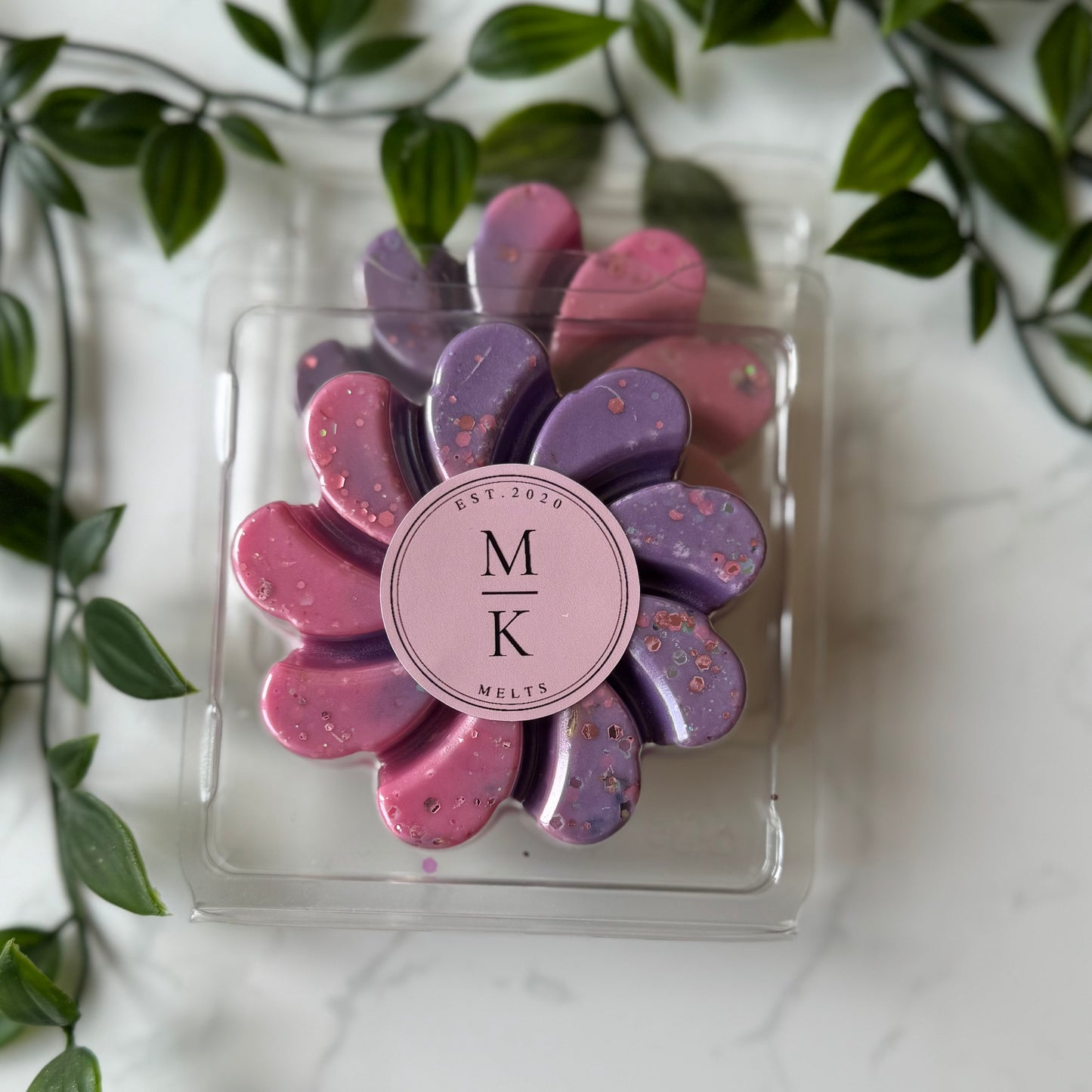 Enchanted Wild Flowers Swirl Clam